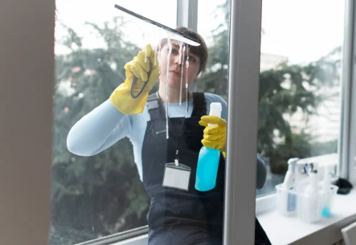 Nettoyage de vitres intérieures et extérieures aux Grands-Chézeaux